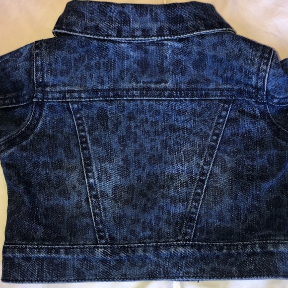 Cheetah Print Denim Jacket (6-9m) - Picture 3 of 6